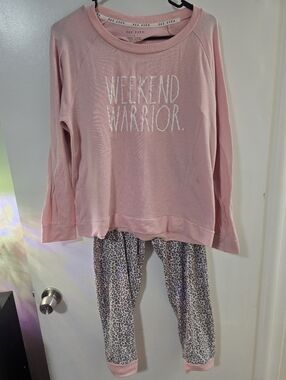 Rae Dunn Soft Pink Pullover Top